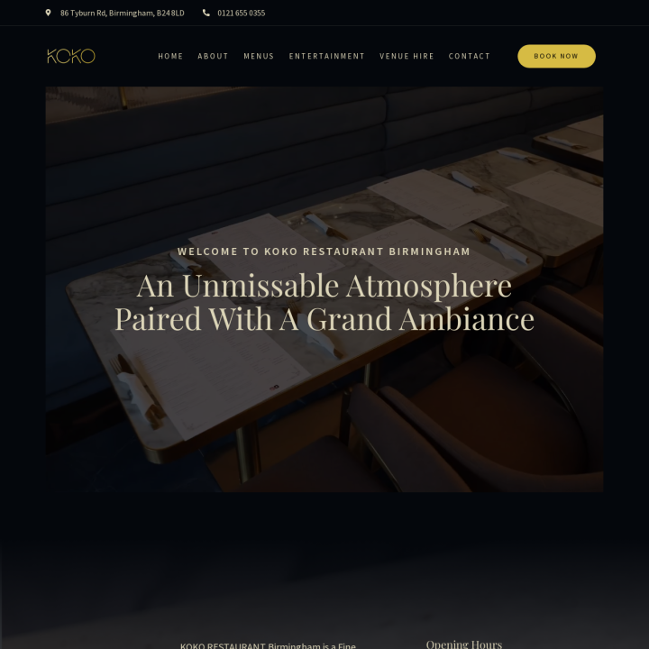 KOKO Birmingham - Halal Fine Dining Restaurant & Lounge